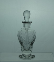 #4042 Johnson Cologne, Teardrop stopper, Crystal, unk cutting, 1942+
